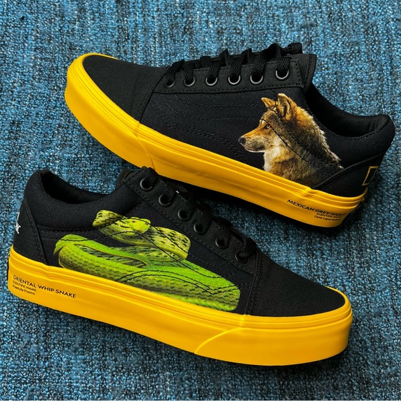 Vans x National Geographic Old Skool Sneakers Limited Edition - Picture 1 of 8